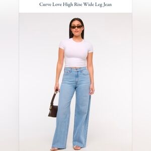 Abercrombie Curve Love High Rise Wide Leg